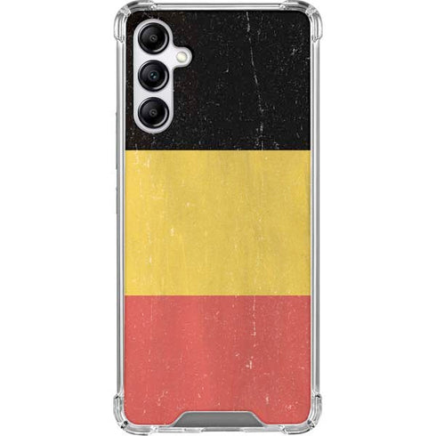 Belgium Flag Distressed Galaxy A15 5G Clear Case
